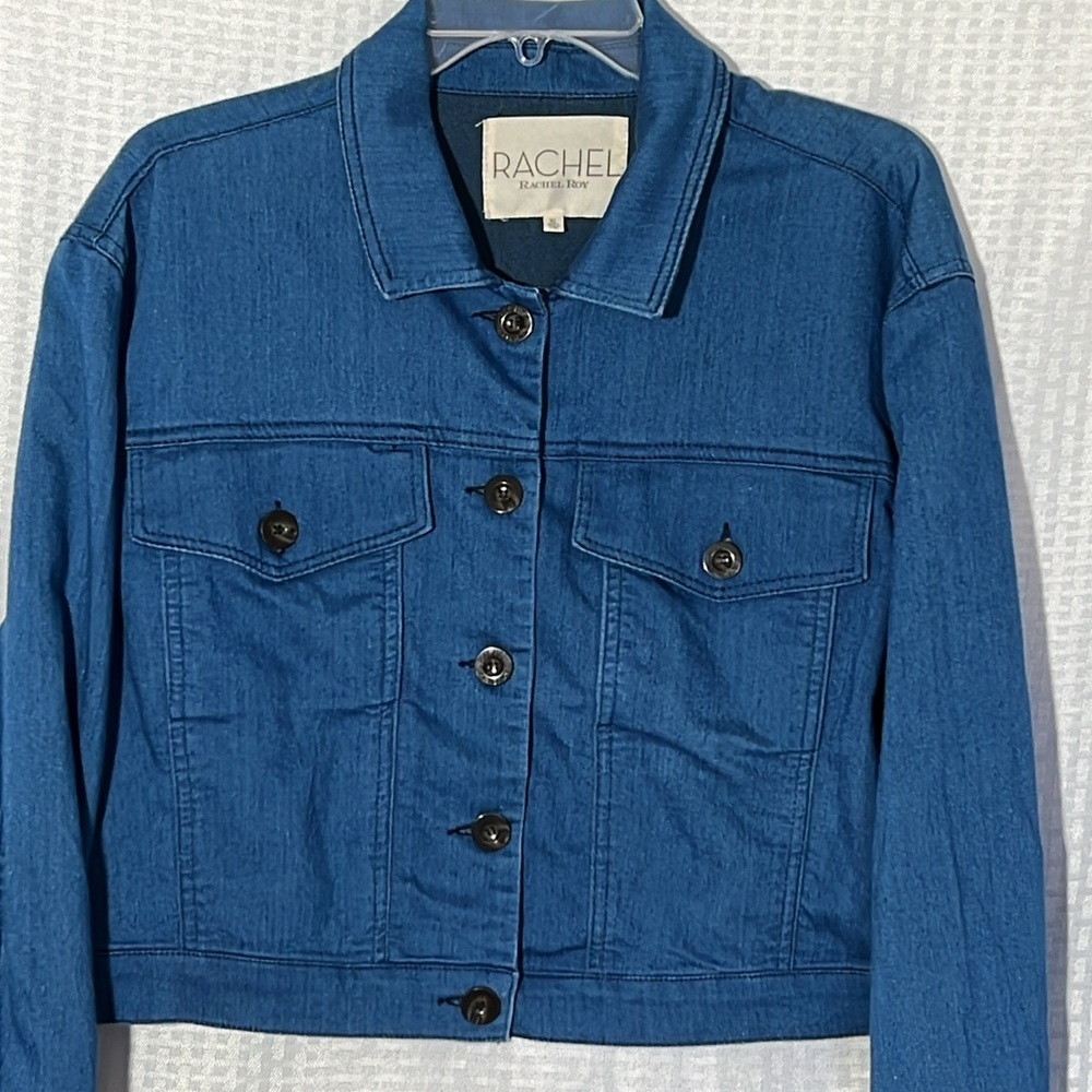 RACHEL Rachel Roy Cropped Denim Jacket